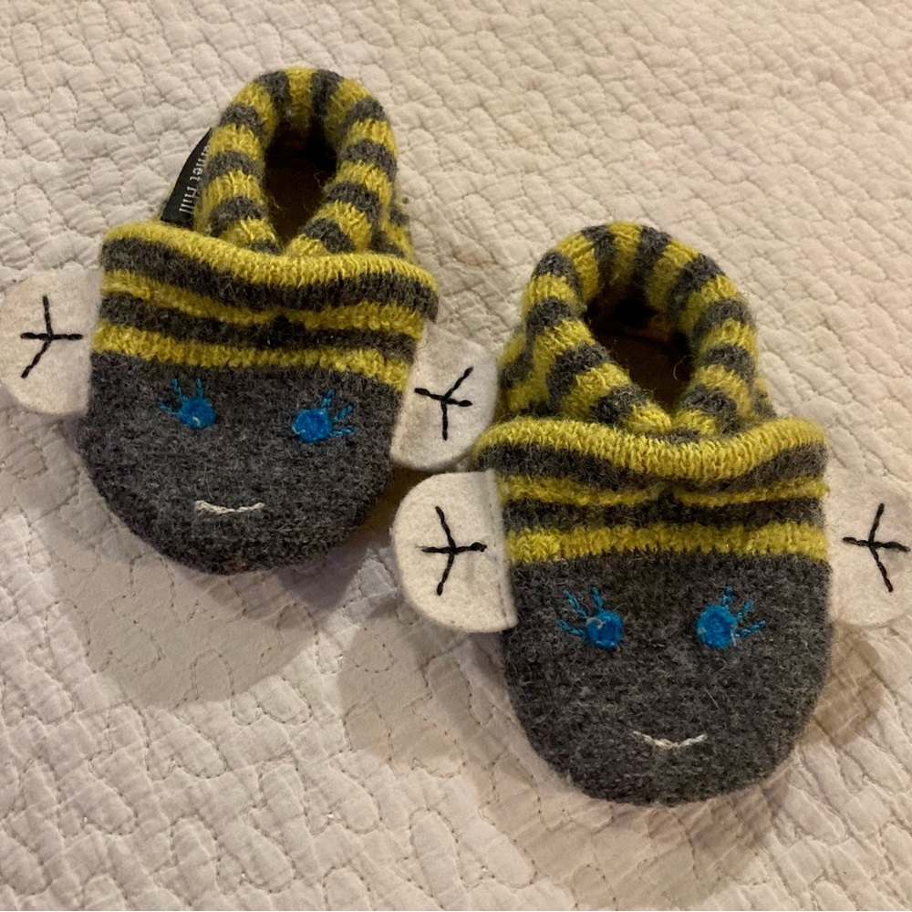 Gray and Yellow Kids Shoes